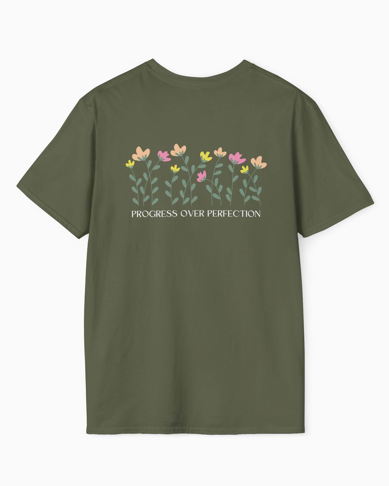 Progress over Perfection Tee w/ Back Print
