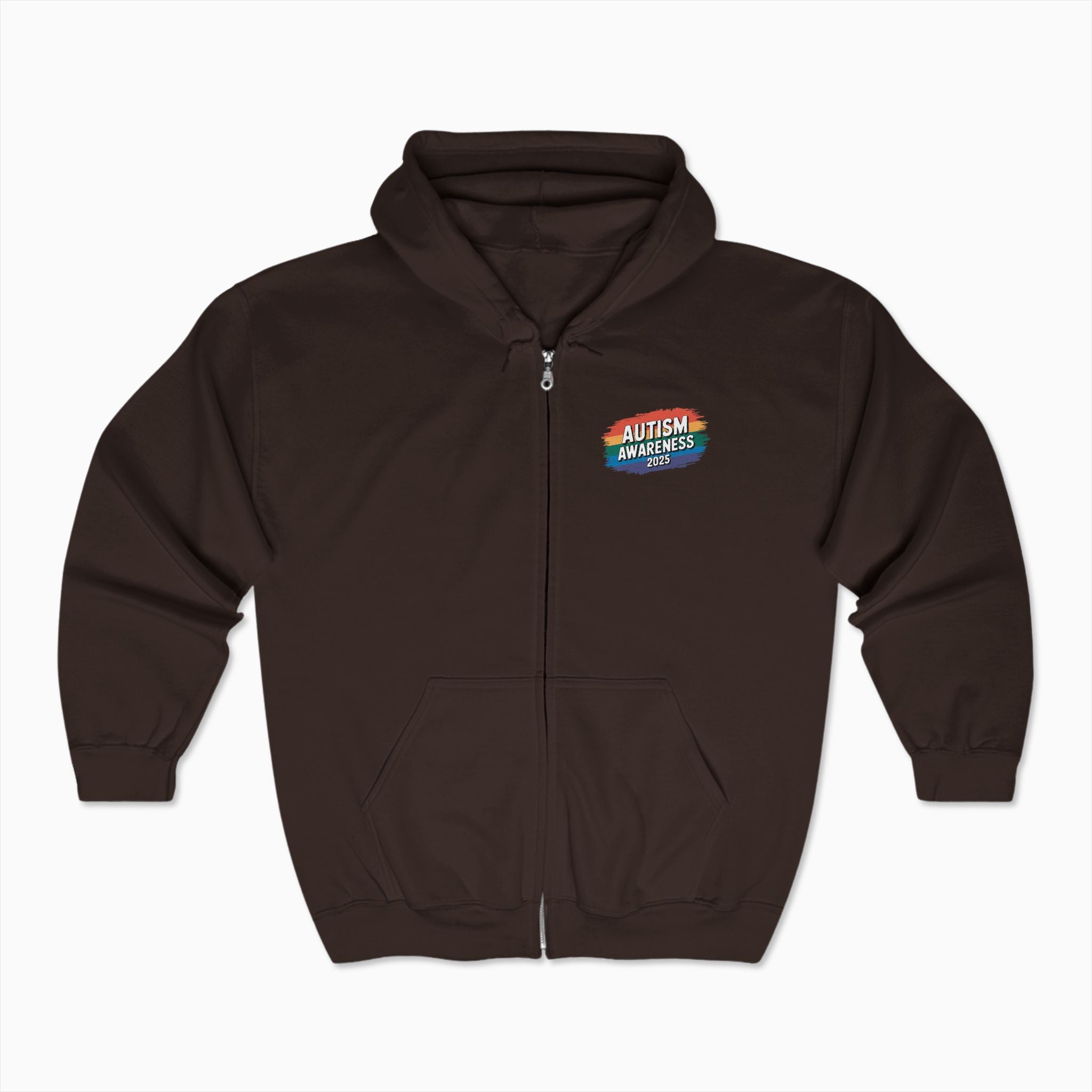 Autism Awareness 2025 - Brushstrokes of Awareness Zip Up Hoodie