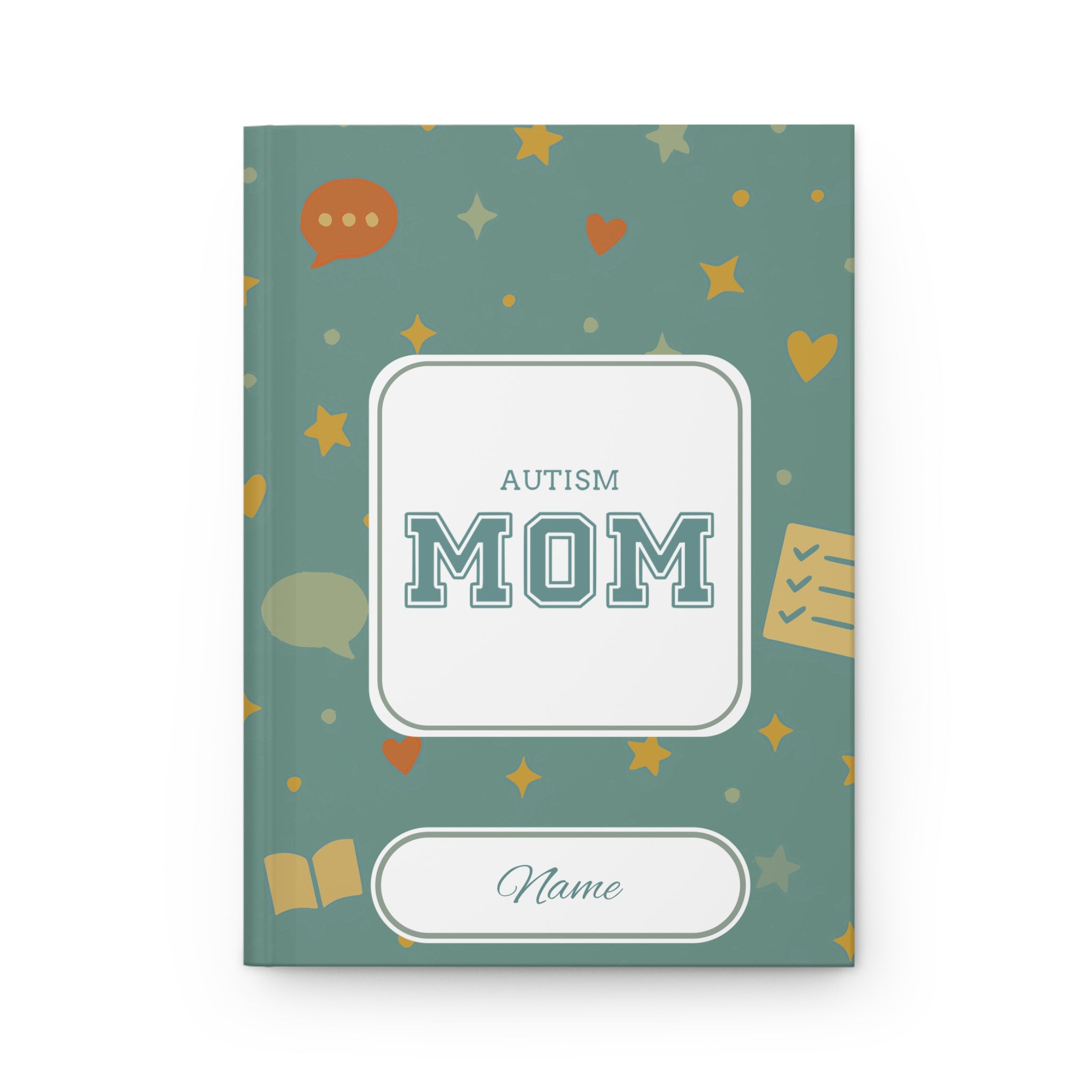 Mothers Day 2025 - Autism Mom College Personalized Hardcover Journal Notebook