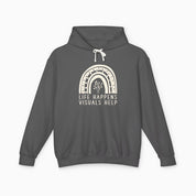 Life Happens Visuals Help Comfort Colors Lightweight Hoodie