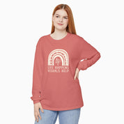 Life Happens Visuals Help Comfort Colors Long Sleeve T-Shirt