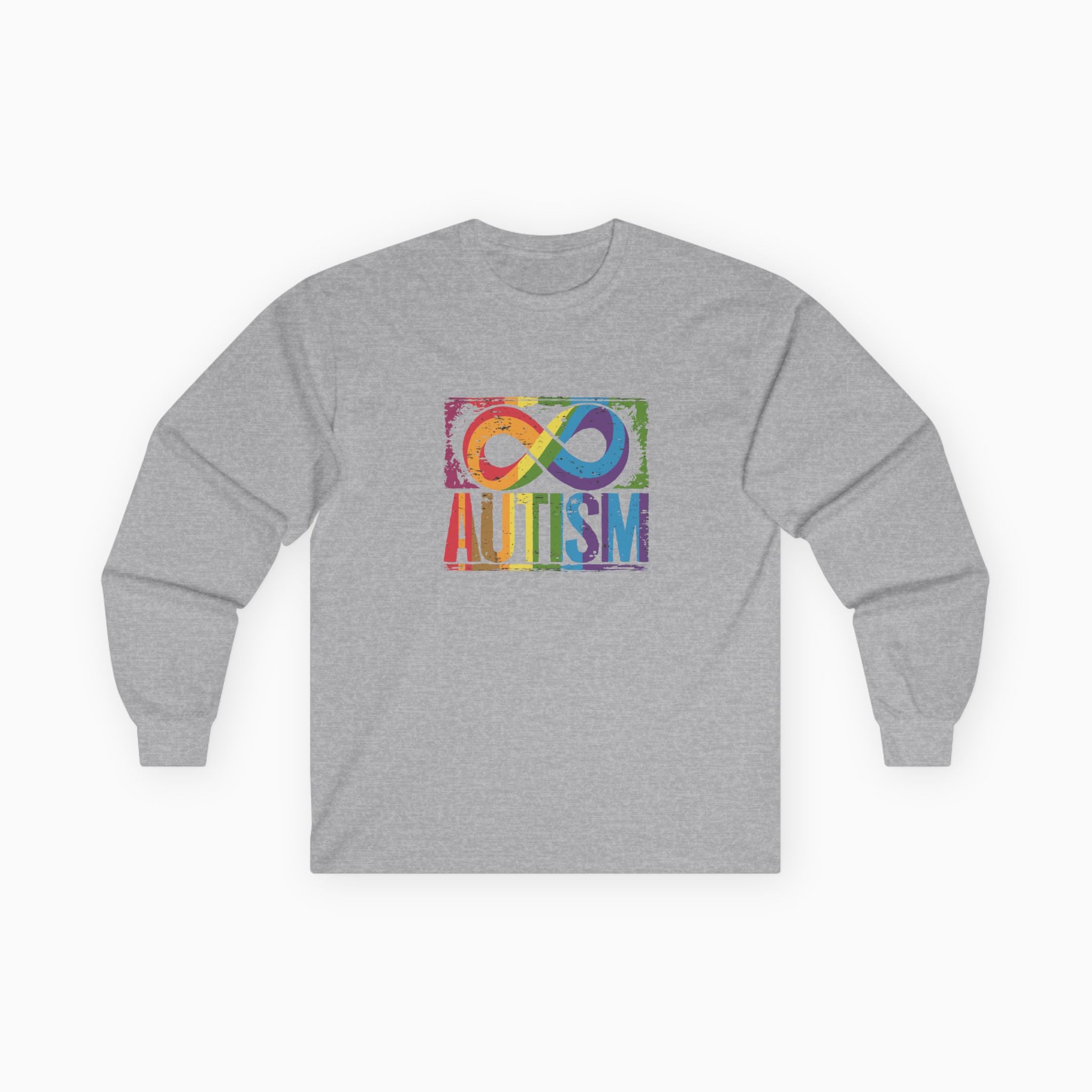 Autism Grunge Infinity Rainbow Long Sleeve T-Shirt