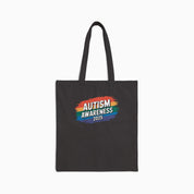 Autism Awareness 2025 - Brushstrokes of Awareness Canvas Tote Bag