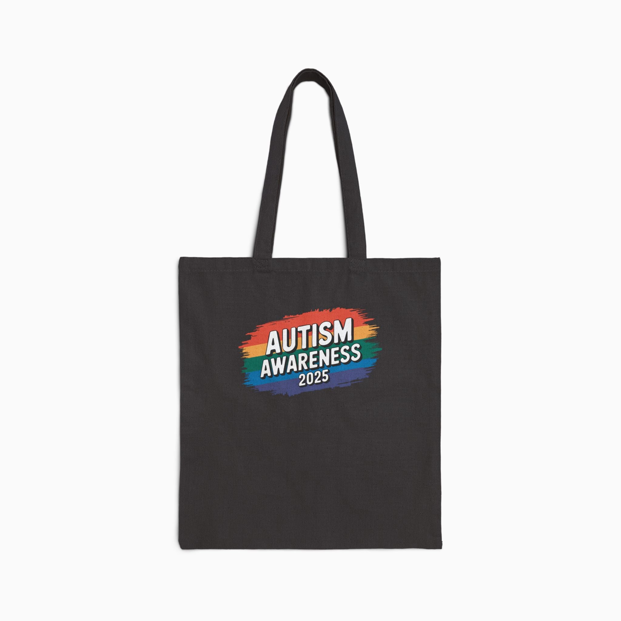 Autism Awareness 2025 - Brushstrokes of Awareness Canvas Tote Bag