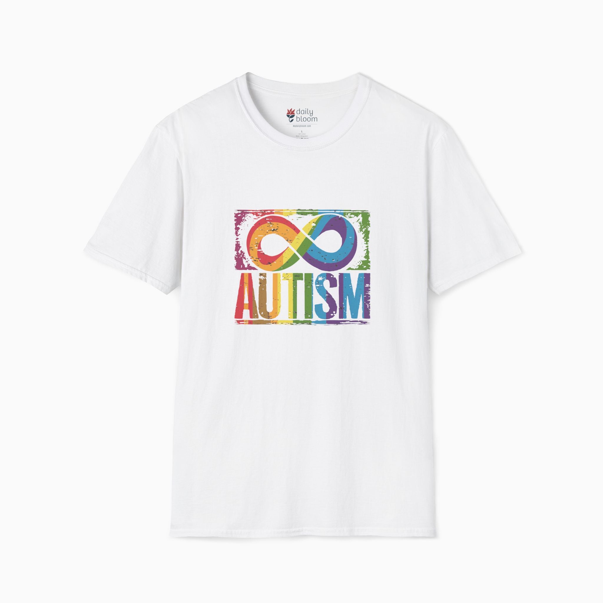 Autism Grunge Infinity Rainbow Tee