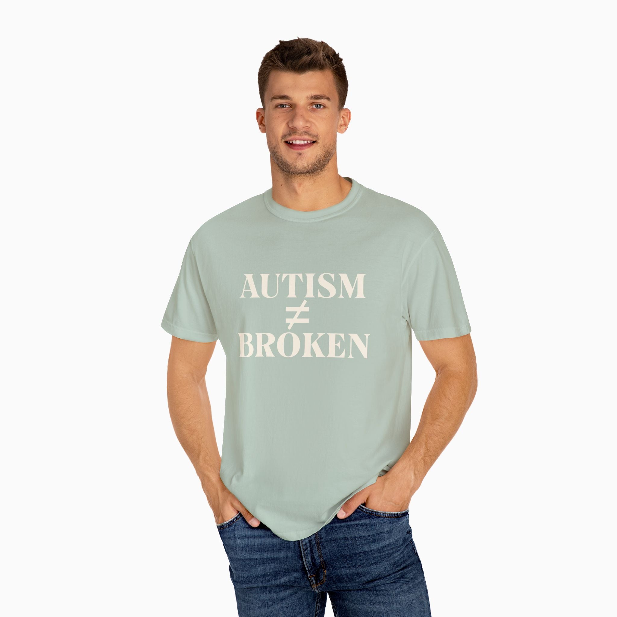 Autism ≠ Broken Comfort Colors Tee