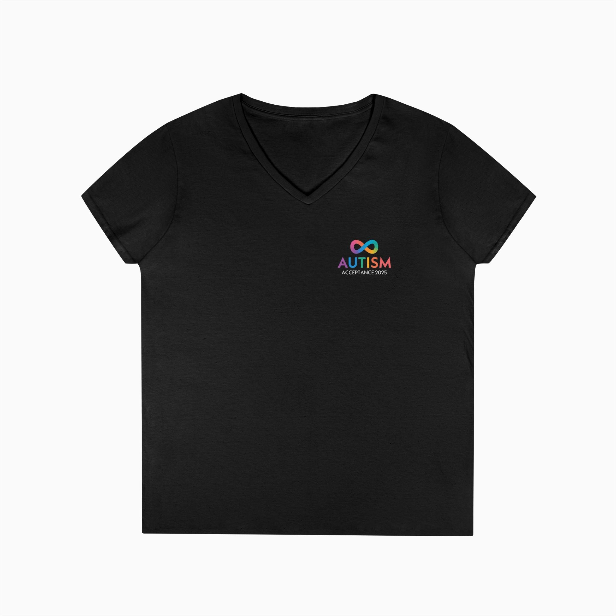 Autism Awareness 2025 - Infinity Acceptance Ladies V-Neck T-Shirt