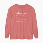 Advocacy Definition Comfort Colors Long Sleeve T-Shirt