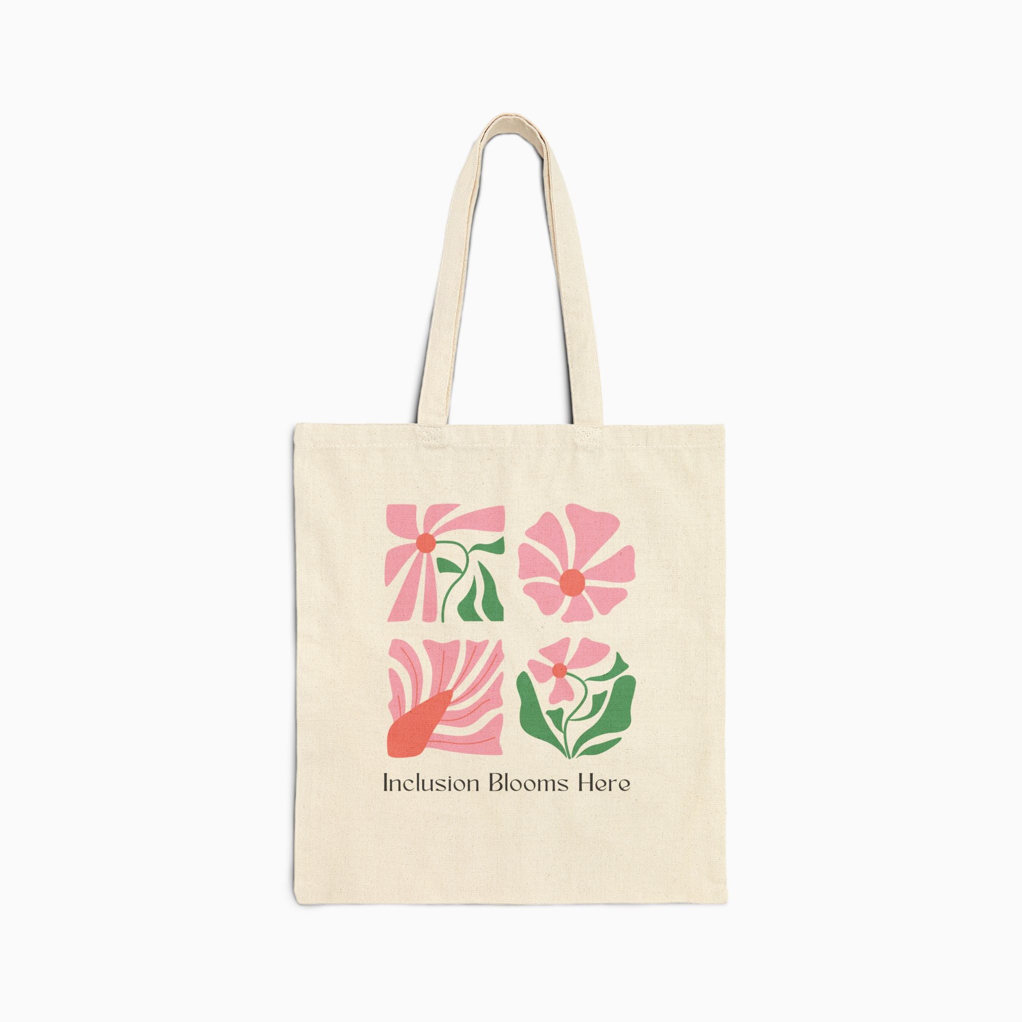 Inclusion Blooms Here Tote Bag