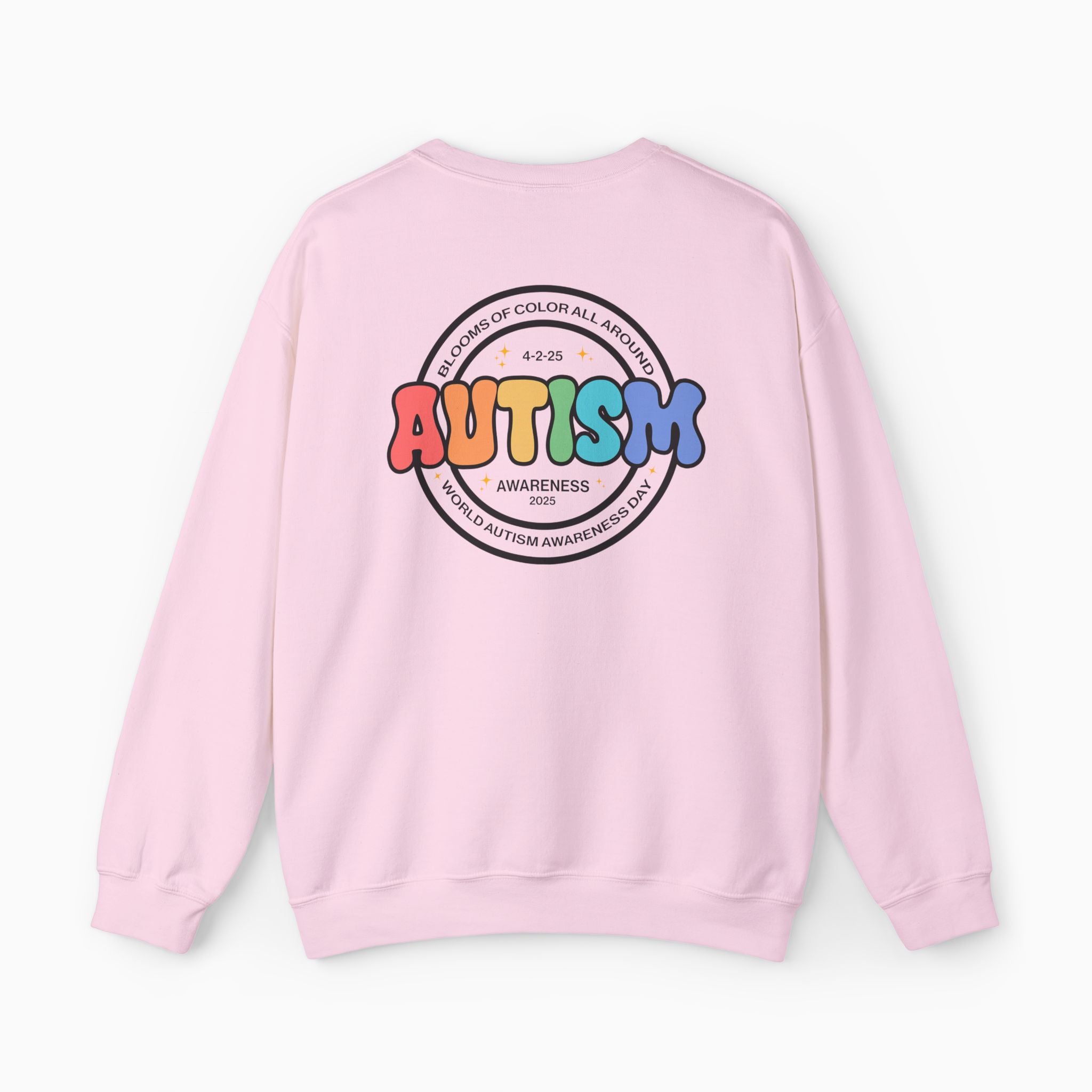 Autism Awareness 2025 - Blooms of Color All Around Sweatshirt