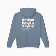 Autism is Not a Tragedy Comfort Colors Lightweight Hoodie
