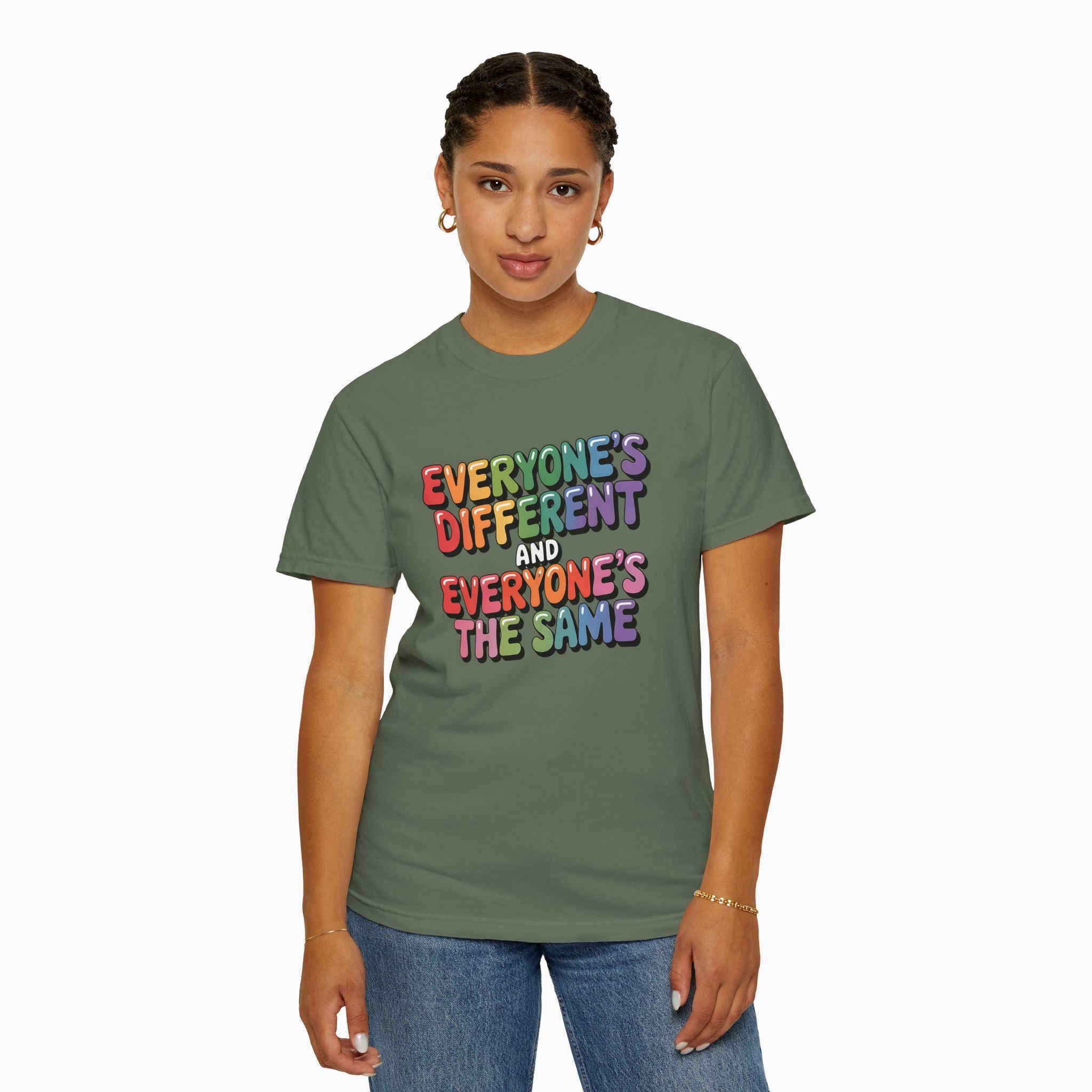 Everyone's Different and Everyone's the Same Comfort Colors Tee