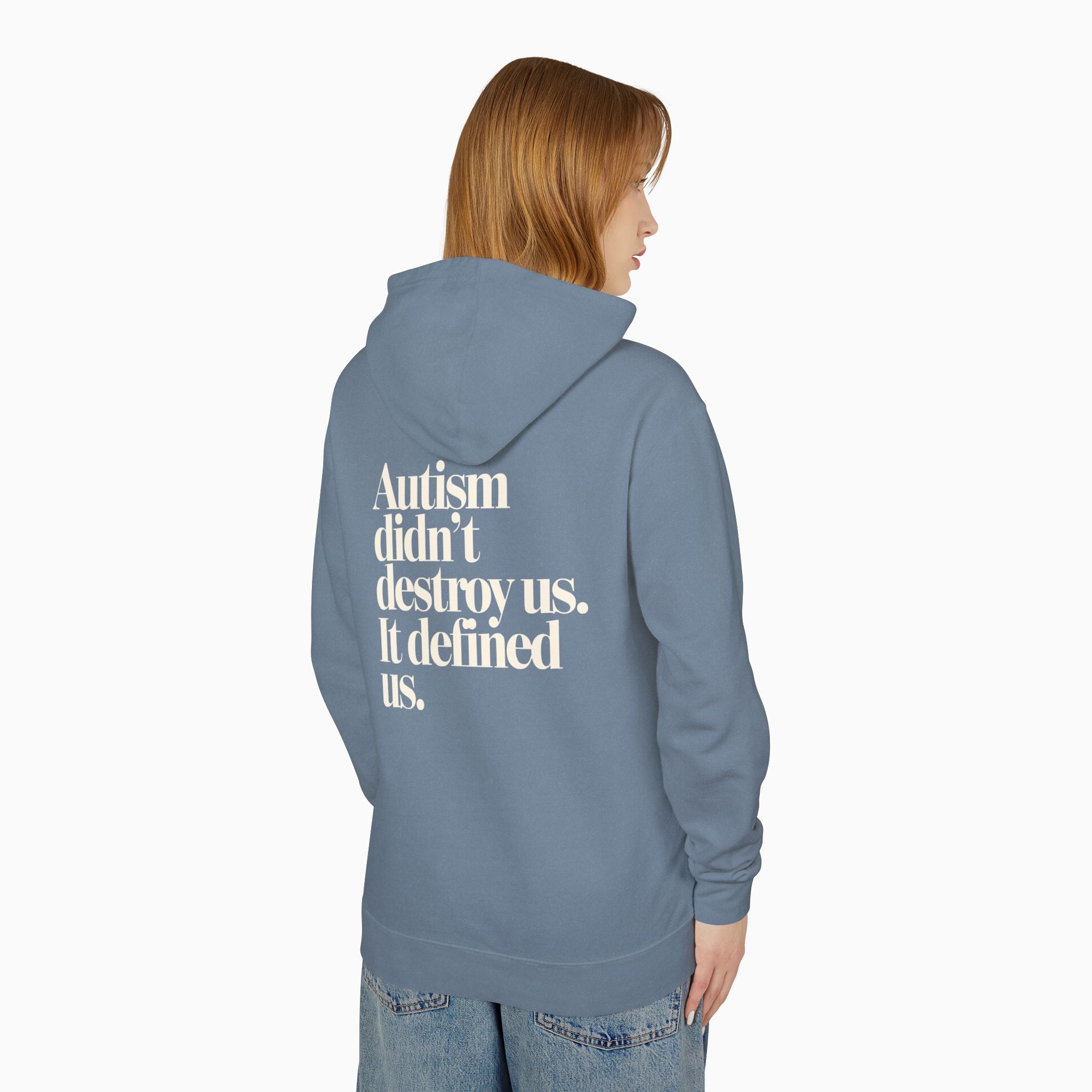 Autism Didn't Destroy Us Comfort Colors Lightweight Hoodie