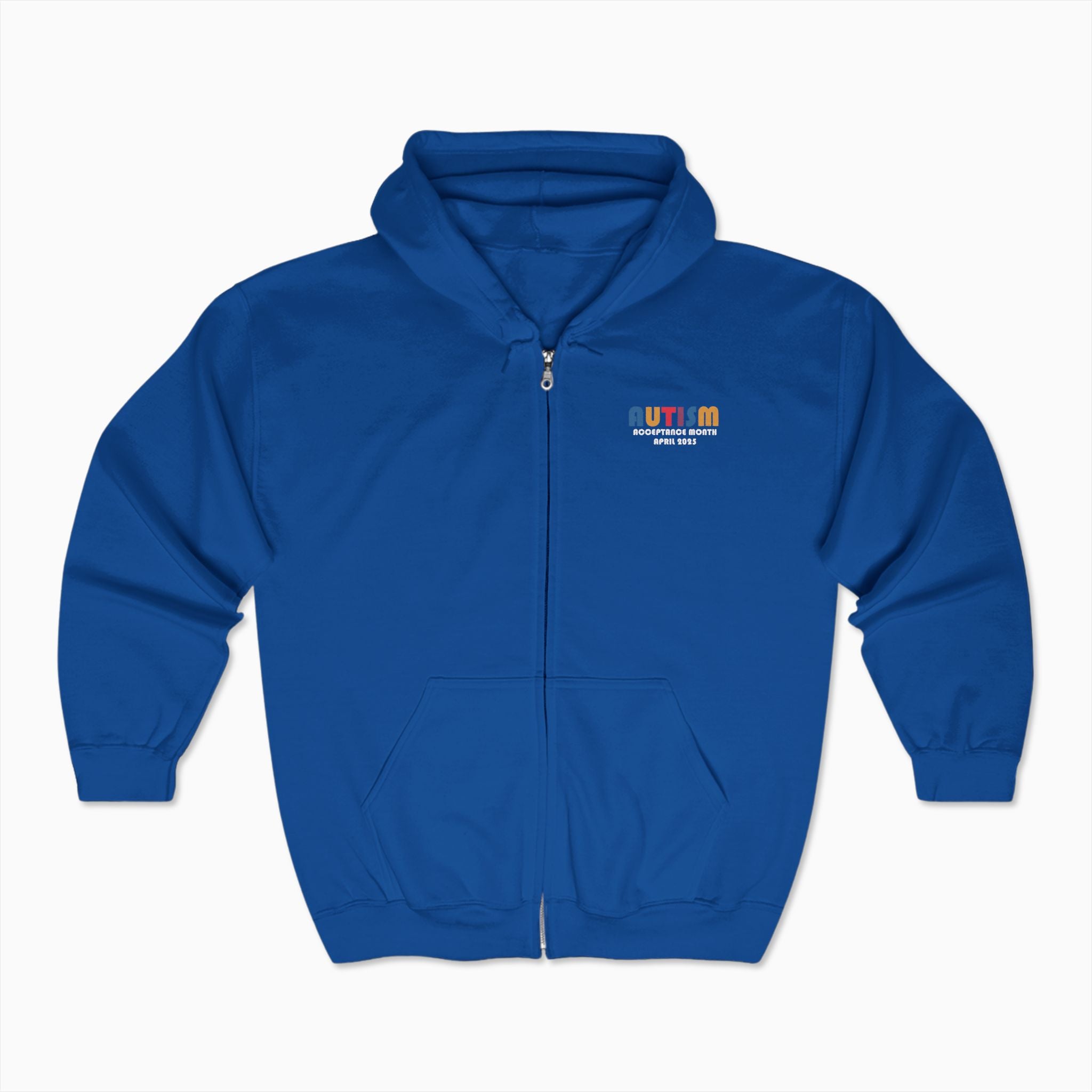 Autism Awareness 2025 - Tree of Acceptance Zip Up Hoodie