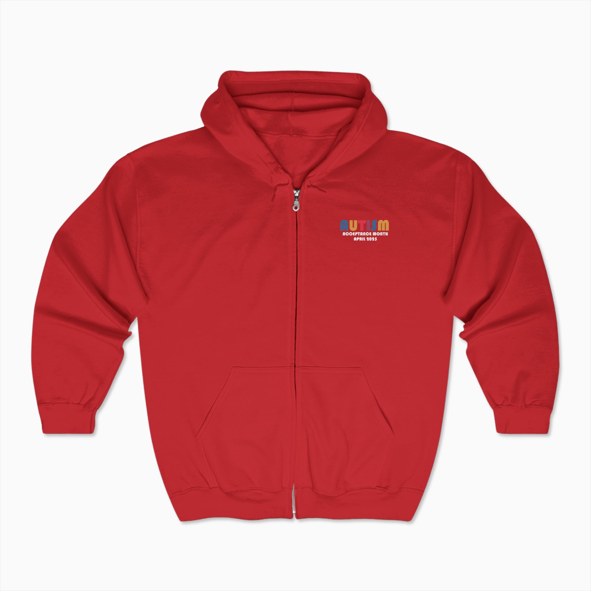 Autism Awareness 2025 - Tree of Acceptance Zip Up Hoodie