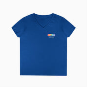 Autism Awareness 2025 - Blooms of Color All Around Ladies V-Neck T-Shirt