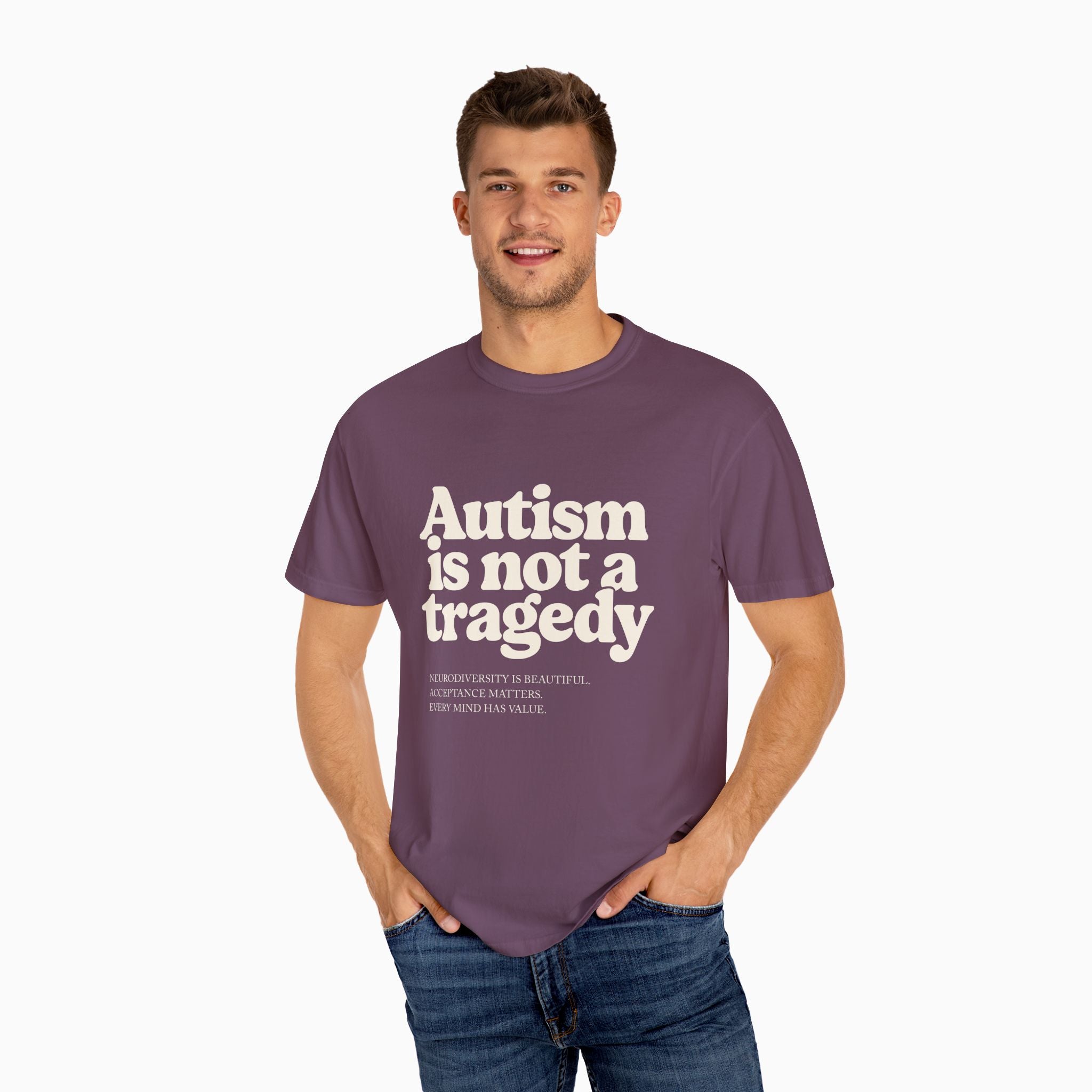 Autism is Not a Tragedy Comfort Colors Tee