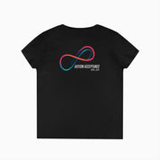 Autism Awareness 2025 - Loop of Acceptance Ladies V-Neck T-Shirt