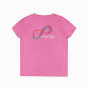Autism Awareness 2025 - Loop of Acceptance Ladies V-Neck T-Shirt