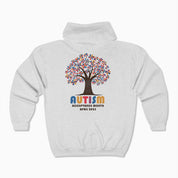 Autism Awareness 2025 - Tree of Acceptance Zip Up Hoodie