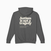 Autism is Not a Tragedy Comfort Colors Lightweight Hoodie