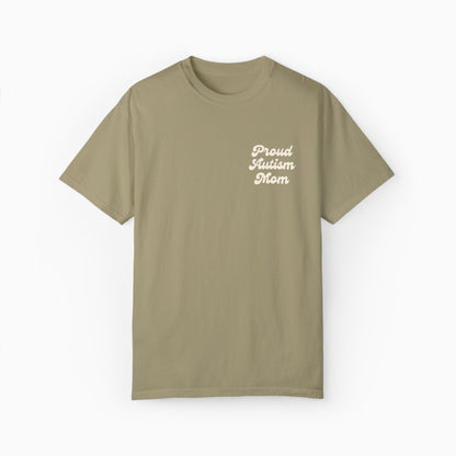 Proud Autism Mom Comfort Colors Tee