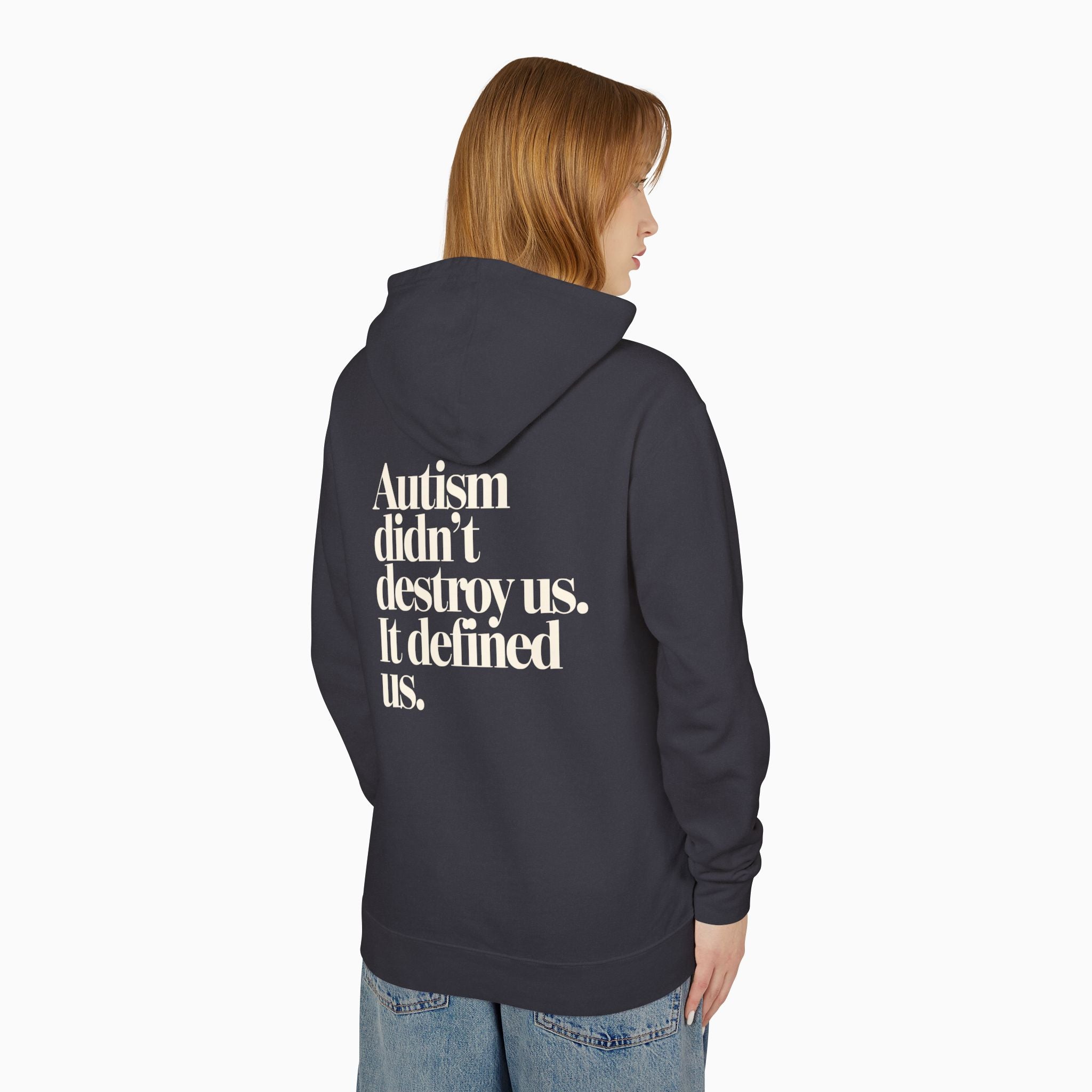 Autism Didn't Destroy Us Comfort Colors Lightweight Hoodie