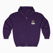 Autism Awareness 2025 - Brainbow Zip Up Hoodie
