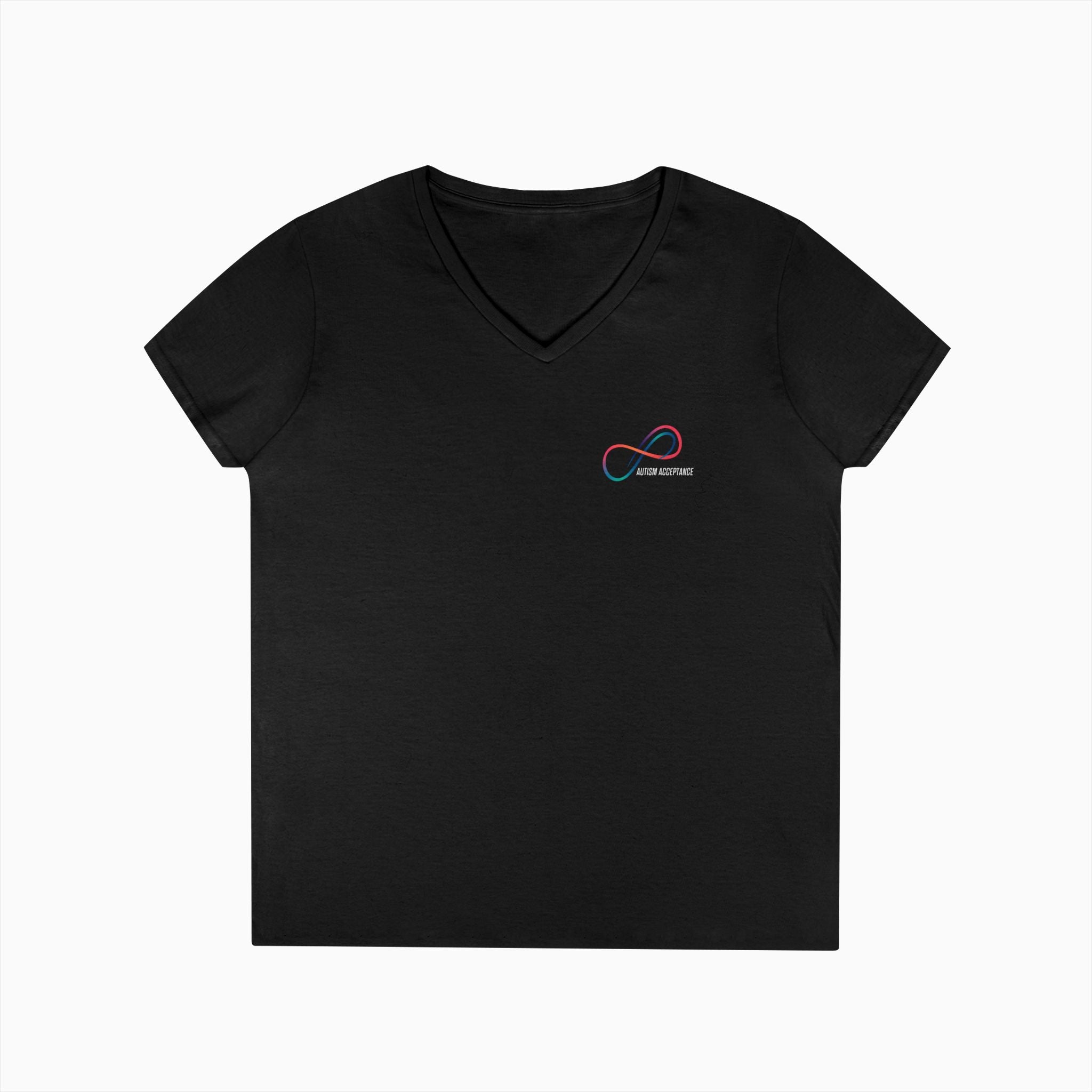 Autism Awareness 2025 - Loop of Acceptance Ladies V-Neck T-Shirt