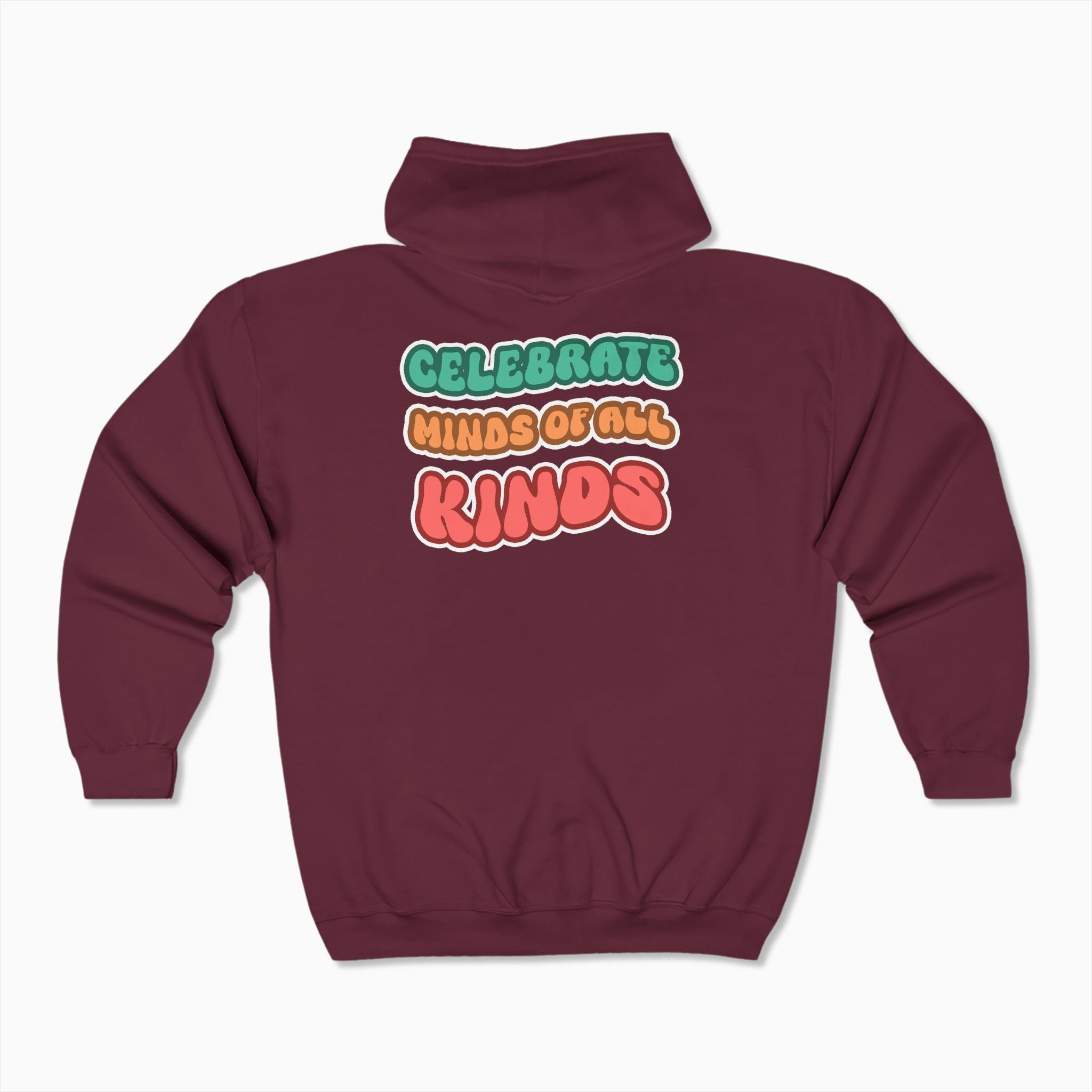 Autism Awareness 2025 - Celebrate Minds of All Kinds Zip Up Hoodie