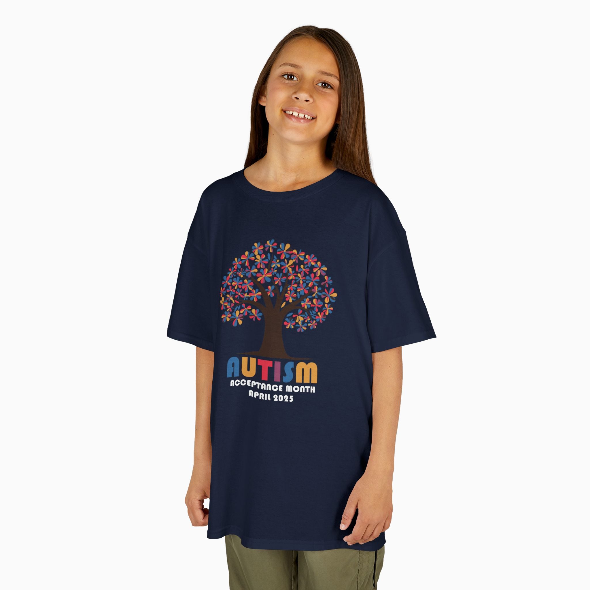 Autism Awareness 2025 - Tree of Acceptance Youth T-Shirt