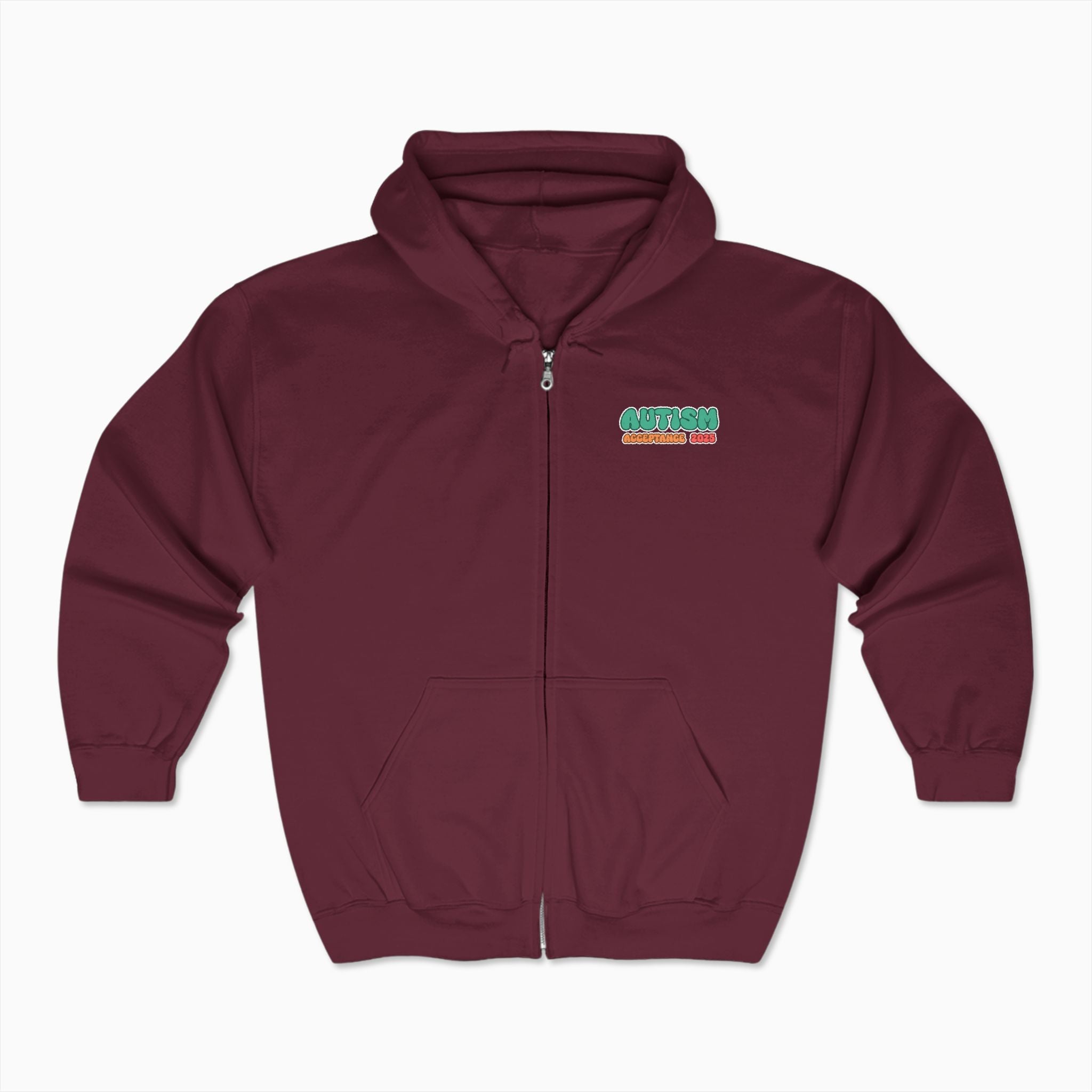 Autism Awareness 2025 - Celebrate Minds of All Kinds Zip Up Hoodie