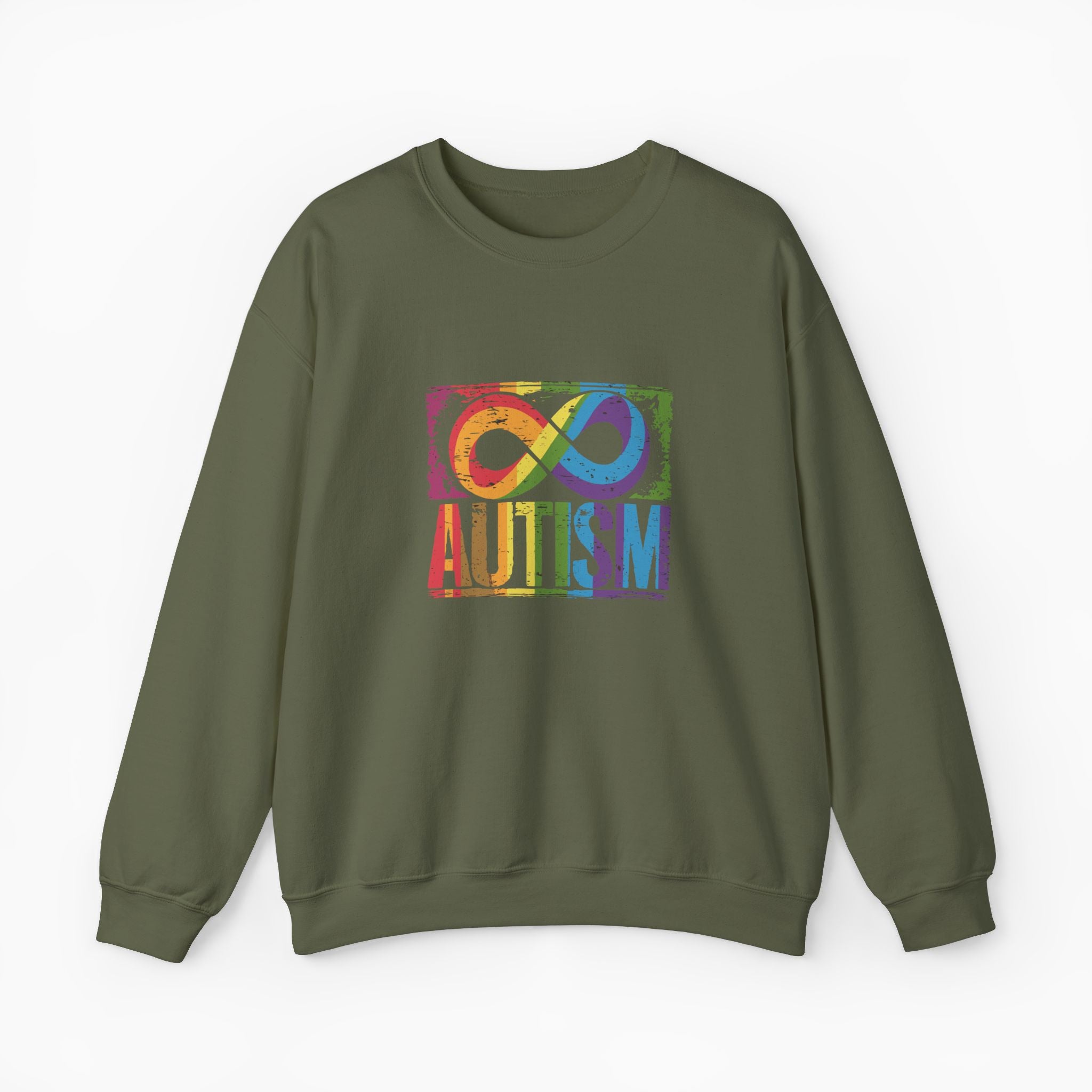 Autism Grunge Infinity Rainbow Sweatshirt