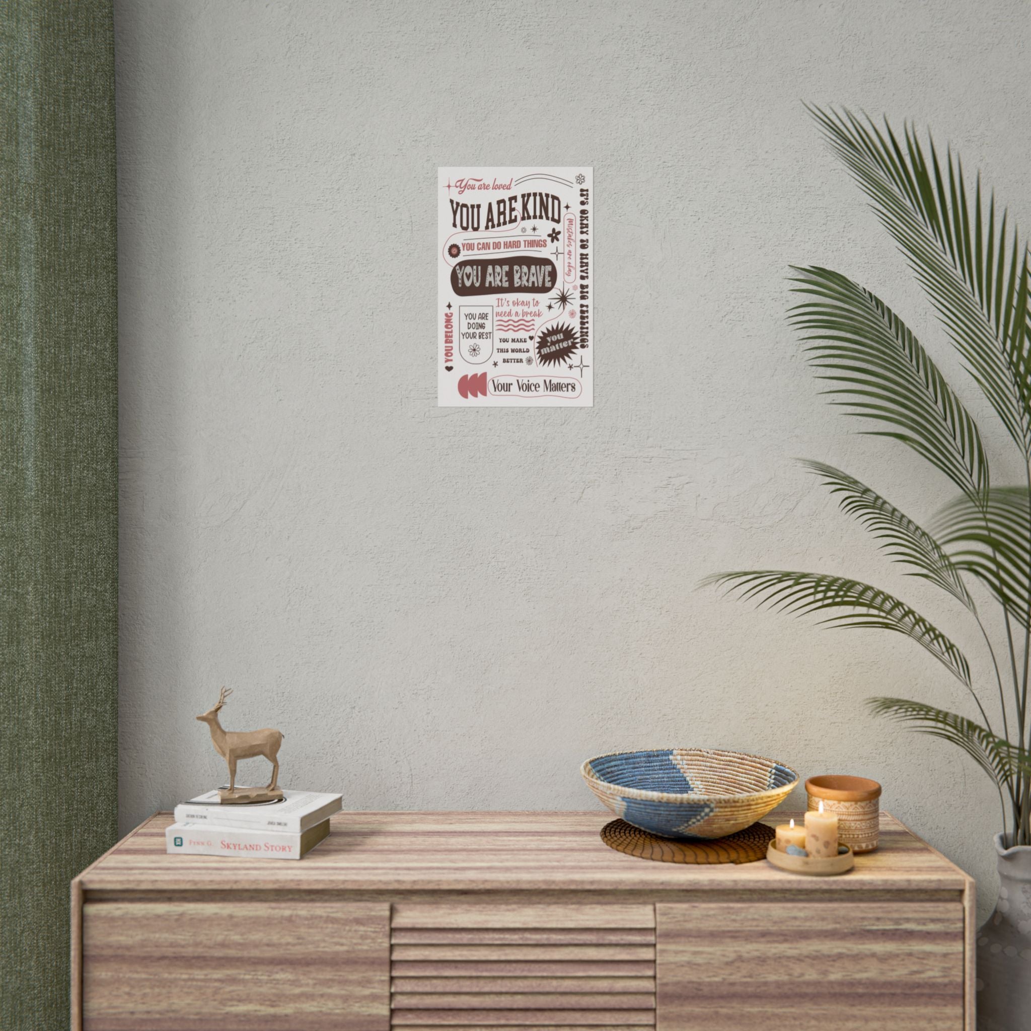 Affirmations Printed Wall Poster