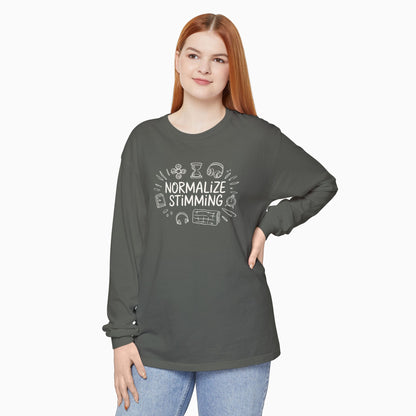 Normalize Stimming Comfort Colors Long Sleeve T-Shirt