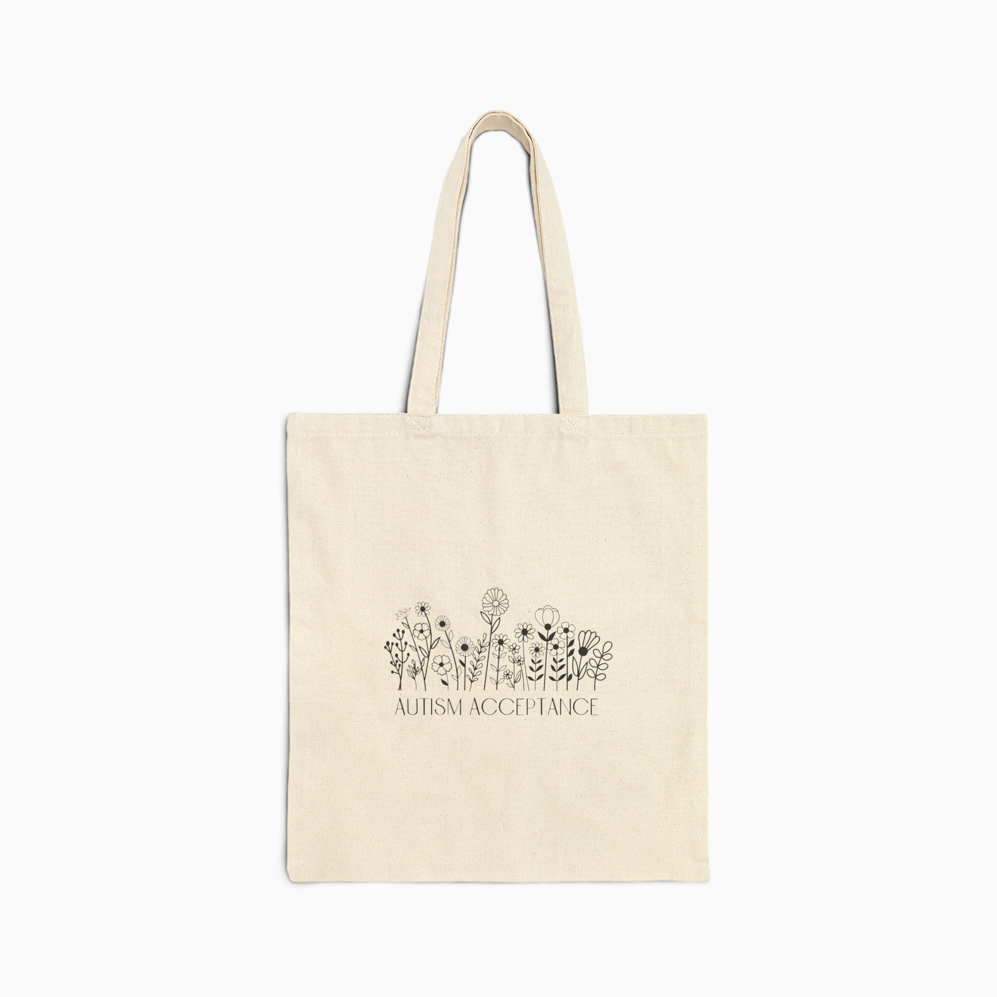 Autism Acceptance Wildflowers Tote Bag