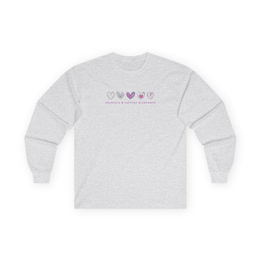 Autism Long - sleeve - Advocate Support Empower Love Hearts Long Sleeve T-Shirt - Daily Bloom