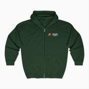 Autism Awareness 2025 - Spectrum in Bloom Zip Up Hoodie