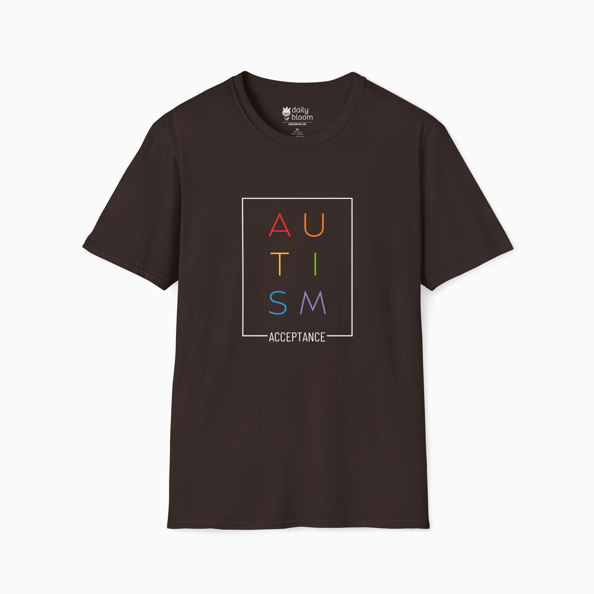 Autism Rainbow Acceptance Box Tee