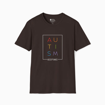 Autism Rainbow Acceptance Box Tee