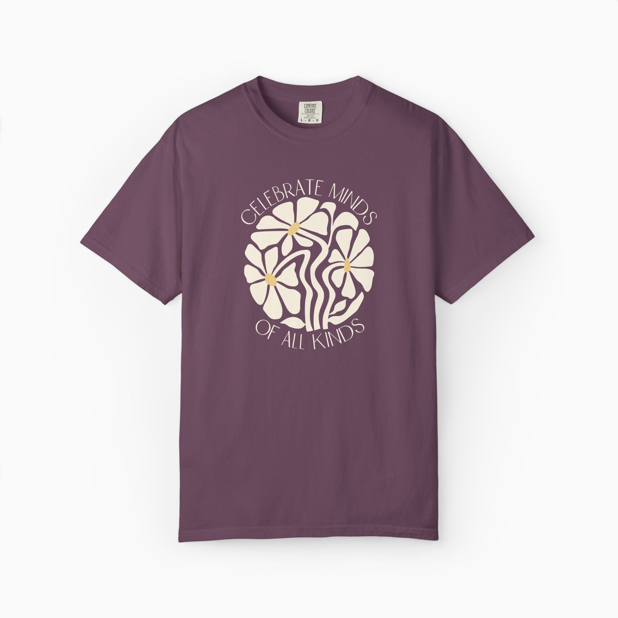 Celebrate Minds of All Kinds Comfort Colors Tee