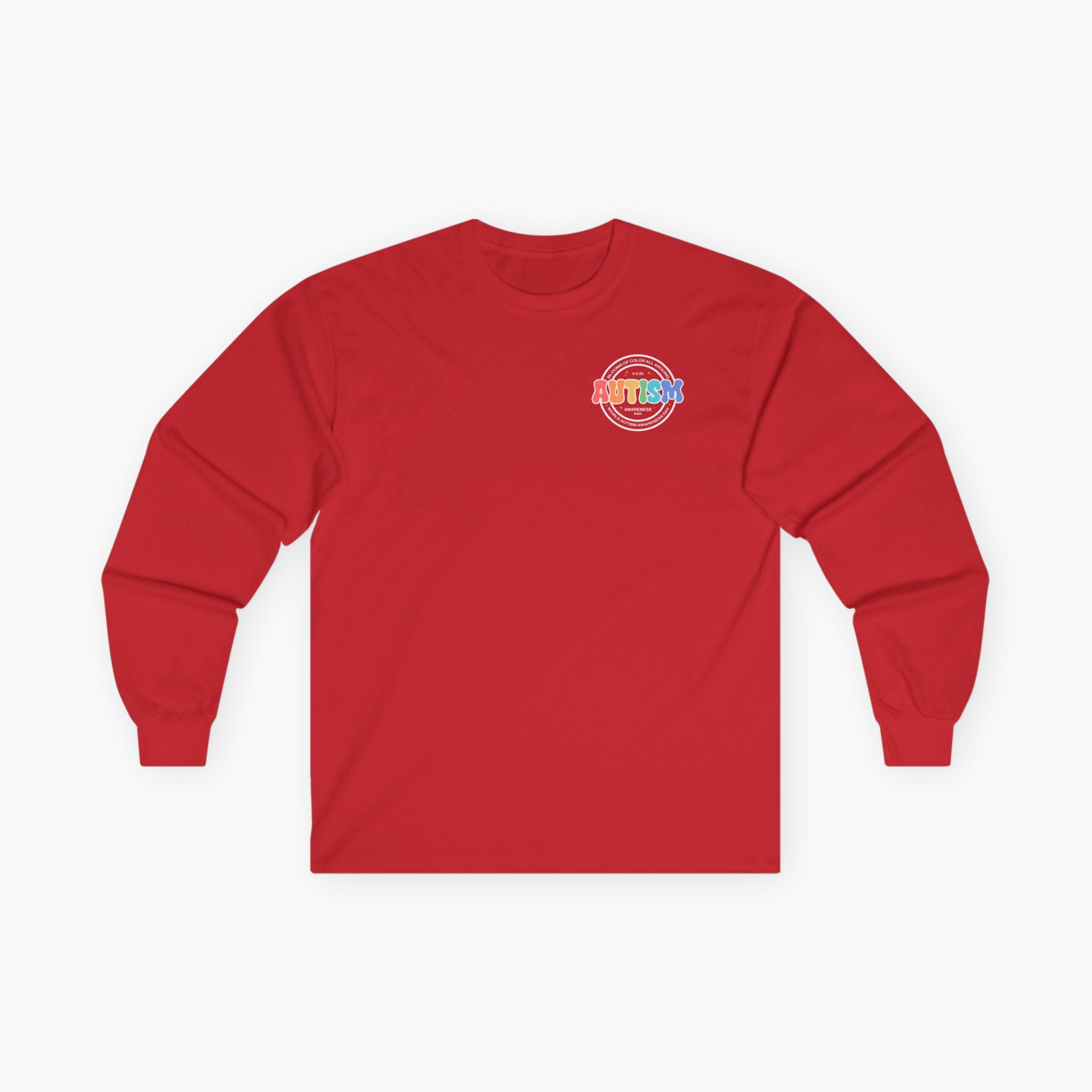 Autism Awareness 2025 - Blooms of Color All Around Long Sleeve Tee