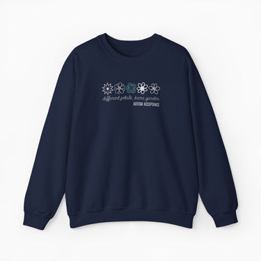 Autism Sweatshirt - Different Petals Same Garden Flower Sketches Sweatshirt - Daily Bloom