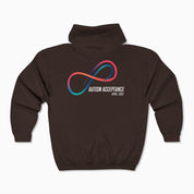 Autism Awareness 2025 - Loop of Acceptance Zip Up Hoodie