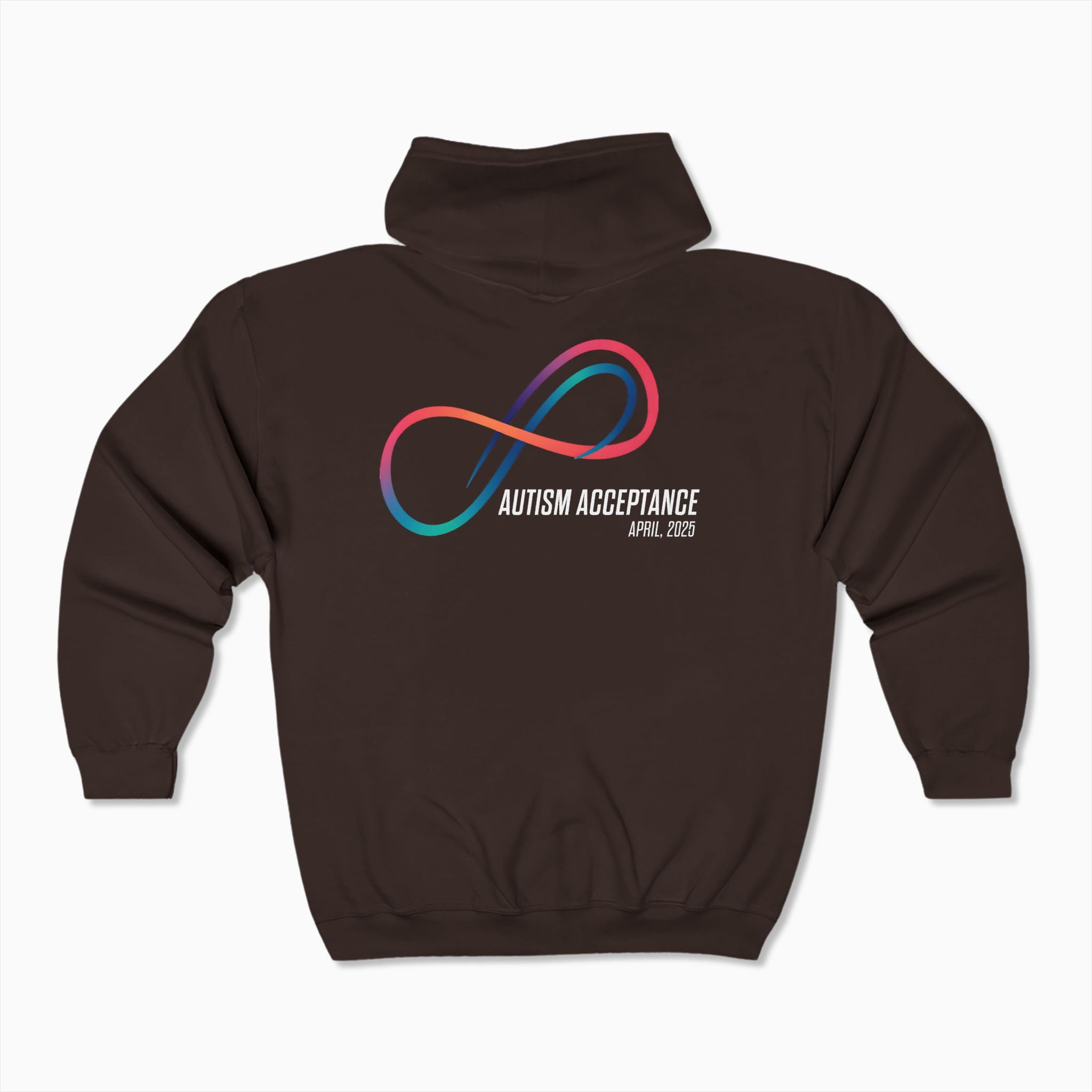 Autism Awareness 2025 - Loop of Acceptance Zip Up Hoodie