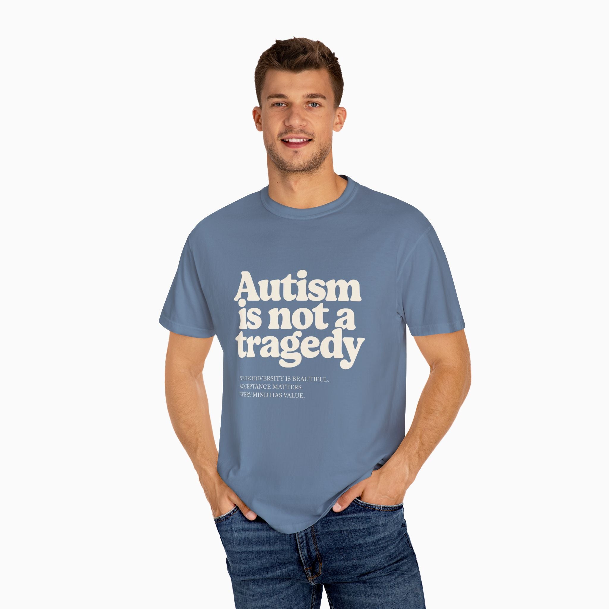 Autism is Not a Tragedy Comfort Colors Tee