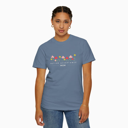 Autism Acceptance Mom Comfort Colors Tee