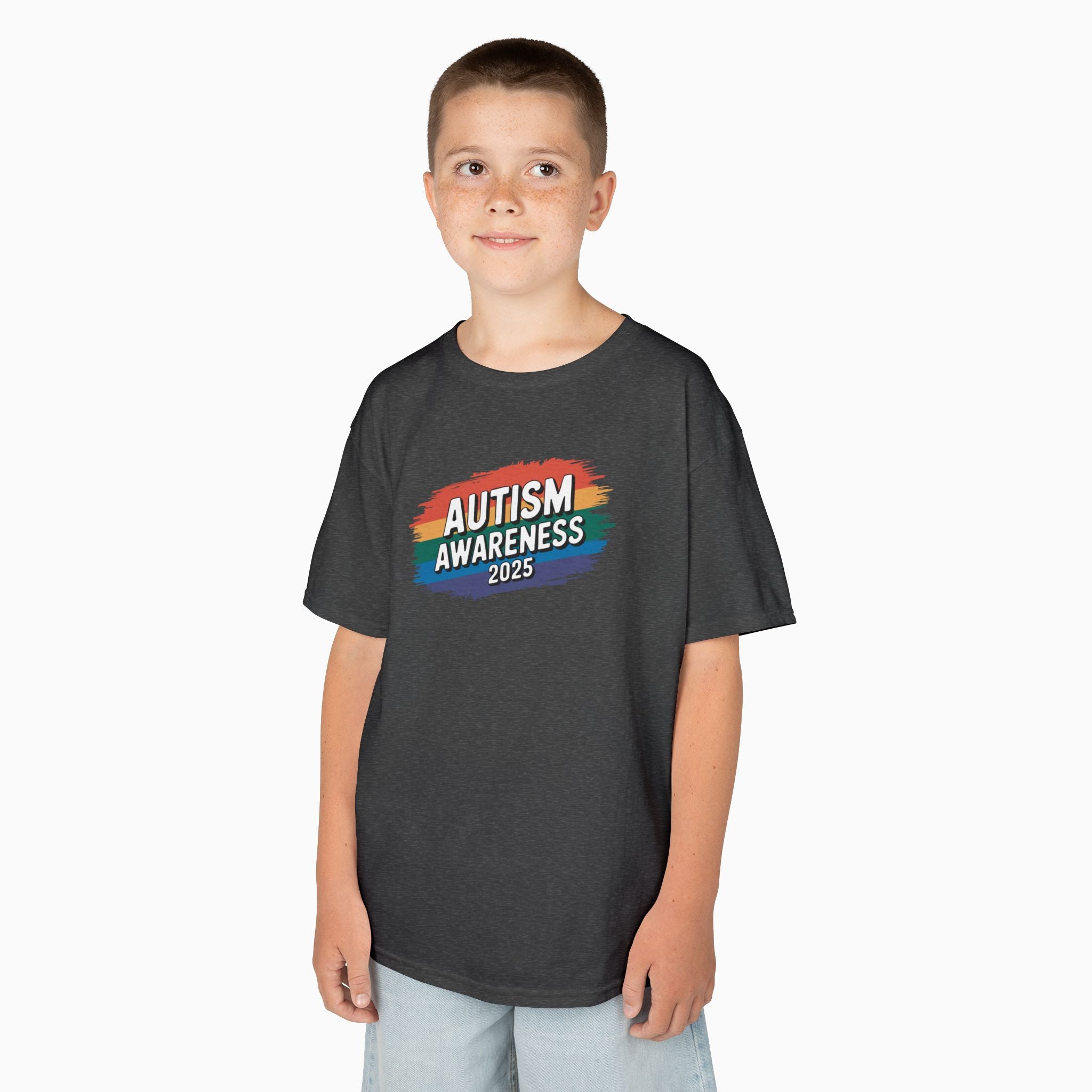 Autism Awareness 2025 - Brushstrokes of Awareness Youth T-Shirt