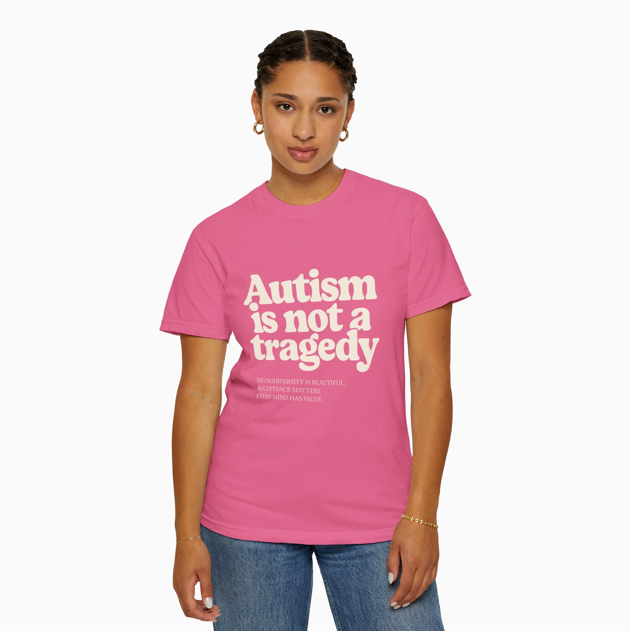 Autism is Not a Tragedy Comfort Colors Tee