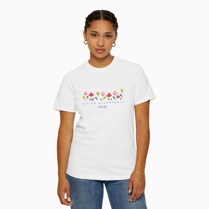 Autism Acceptance Mom Comfort Colors Tee